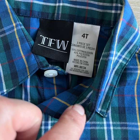 Toddler Boy Dress Shirt Bundle Size 4 Long Sleeve Button-Up 3-Shirts - Picture 4 of 7